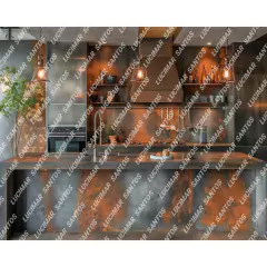 FUNDO FOTOGRÁFICO EM MALHA COZINHA REF. 11662 - comprar online