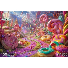 FUNDO FOTOGRÁFICO EM MALHA DOCES REF. 11855