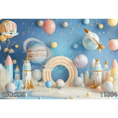 FUNDO FOTOGRÁFICO EM MALHA ASTRONAUTA REF. 11864