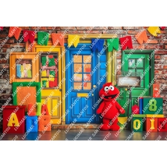 FUNDO FOTOGRÁFICO EM MALHA INFANTIL REF. 11956 - comprar online