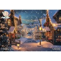FUNDO FOTOGRÁFICO EM MALHA NATAL REF. 12030