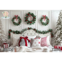 FUNDO FOTOGRÁFICO EM MALHA NATAL REF. 12036