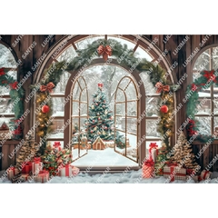 FUNDO FOTOGRÁFICO EM MALHA NATAL REF. 12048 - comprar online