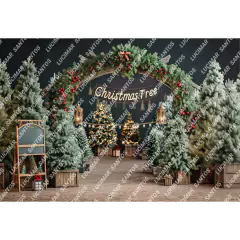 FUNDO FOTOGRÁFICO EM MALHA NATAL REF. 12070 - Lucimar Santos Fundos Fotográficos