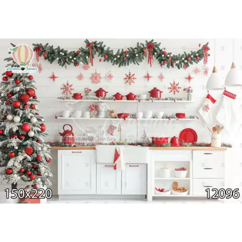 FUNDO FOTOGRÁFICO EM MALHA NATAL REF. 12096