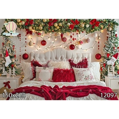 FUNDO FOTOGRÁFICO EM MALHA NATAL REF. 12097