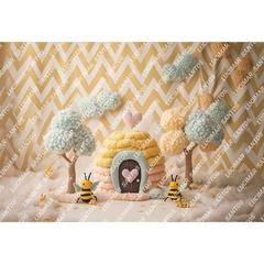 FUNDO FOTOGRÁFICO EM MALHA INFANTIL REF. 12367 - comprar online