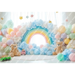 FUNDO FOTOGRÁFICO EM MALHA ARCO ÍRIS REF. 12384 - comprar online