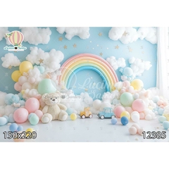 FUNDO FOTOGRÁFICO EM MALHA ARCO ÍRIS REF. 12385
