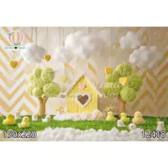 FUNDO FOTOGRÁFICO EM MALHA INFANTIL REF. 12418