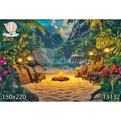 FUNDO FOTOGRÁFICO EM MALHA VERÃO REF. 13132
