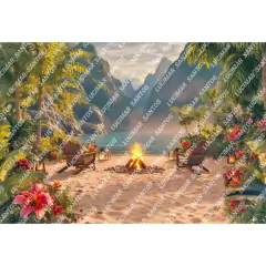 FUNDO FOTOGRÁFICO EM MALHA VERÃO REF. 13133 - comprar online