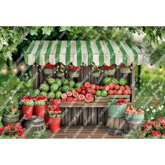 FUNDO FOTOGRÁFICO EM MALHA FRUTAS REF. 13207 - comprar online