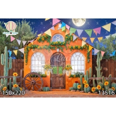 FUNDO FOTOGRÁFICO EM MALHA JUNINO REF. 13516 - comprar online
