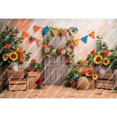 FUNDO FOTOGRÁFICO EM MALHA JUNINO REF. 13564 - comprar online