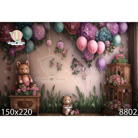 FUNDO FOTOGRÁFICO EM MALHA MENINA REF. 8802