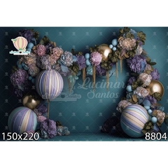 FUNDO FOTOGRÁFICO EM MALHA FLORAL REF. 8804