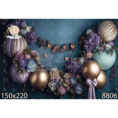 FUNDO FOTOGRÁFICO EM MALHA FLORAL REF. 8806