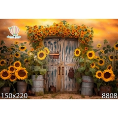 FUNDO FOTOGRÁFICO EM MALHA FLORAL REF. 8808