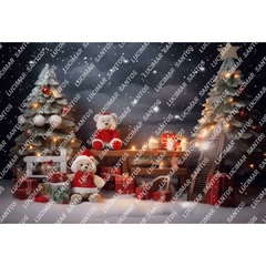 FUNDO FOTOGRÁFICO EM MALHA NATALINO REF. 8957 - comprar online