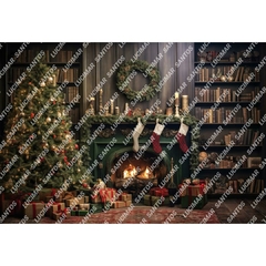 FUNDO FOTOGRÁFICO EM MALHA NATALINO REF. 8964 - comprar online