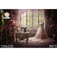 FUNDO FOTOGRÁFICO EM MALHA MENINA REF. 8973