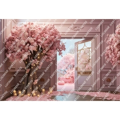 FUNDO FOTOGRÁFICO EM MALHA FLORAL REF. 9022 - comprar online