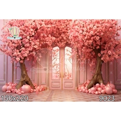 FUNDO FOTOGRÁFICO EM MALHA FLORAL REF. 9023