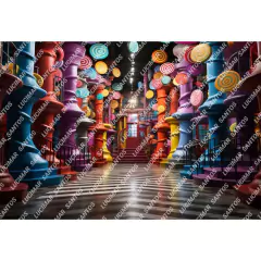 FUNDO FOTOGRÁFICO EM MALHA INFANTIL REF. 9339 - comprar online