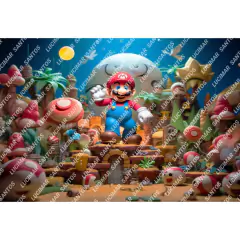 FUNDO FOTOGRÁFICO EM MALHA INFANTIL REF. 9347 - comprar online