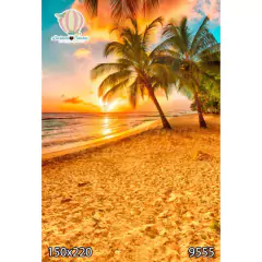FUNDO FOTOGRÁFICO EM MALHA PRAIA REF. 9555