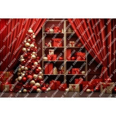 FUNDO FOTOGRÁFICO EM MALHA NATALINO REF. 9594 - comprar online