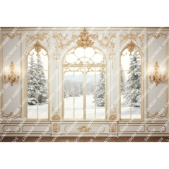 FUNDO FOTOGRÁFICO EM MALHA BOISERIE REF. 9649 - comprar online