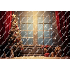 FUNDO FOTOGRÁFICO EM MALHA NATALINO REF. 9813 - comprar online