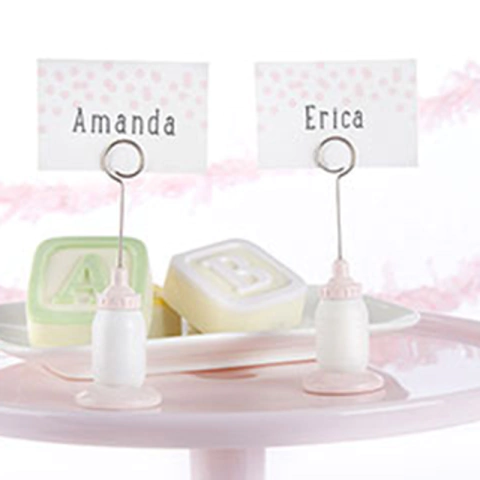 Porta Bilhete Mamadeira Rosa 6 Unid.