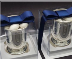 Suporte de Vela Acrilico Prata - loja online