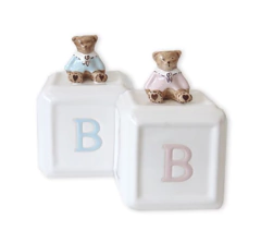 Cubo Baby Urso Rosa / Azul