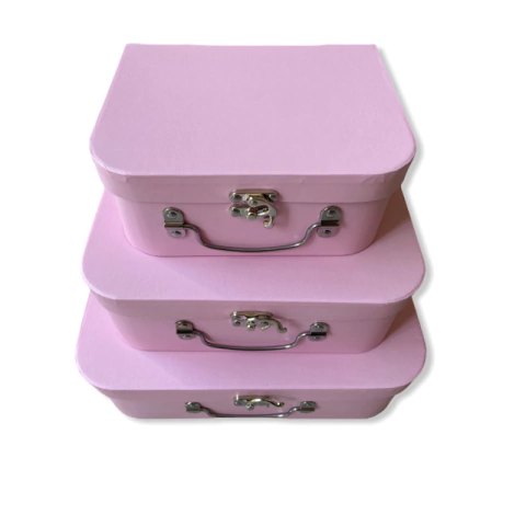 Kit Maletas Rosa 3 unid.