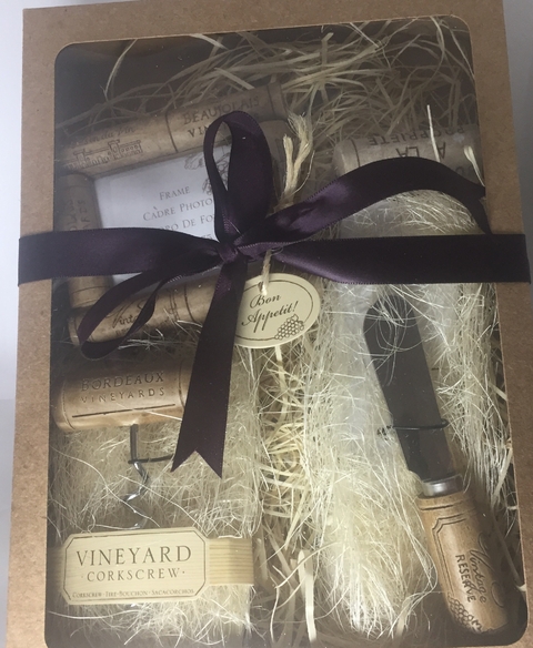 KIT Presente de Natal Rolha de Vinho