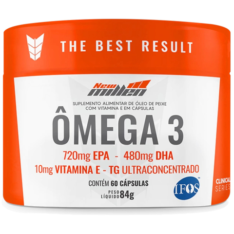 OMEGA 3 COM VITAMINA E 60 CAPSULAS - NEW MILLEN