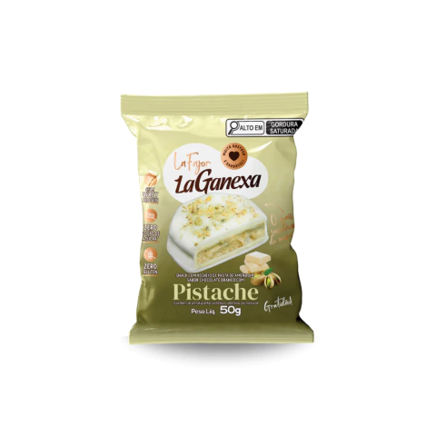 Alfajor Zero Azucar Sabor Pistacho La Ganexa