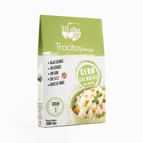 Arroz trocitos Konjac (200 gr) Massa Fit