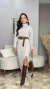 CONJUNTO SAIA MOUSSE I AREIA - DL Donna Lola Store