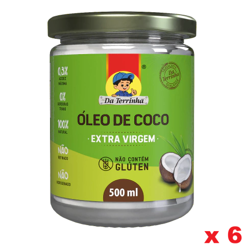 OLEO DE COCO EXTRA VIRGEM 500ML - FD - 6 - comprar online