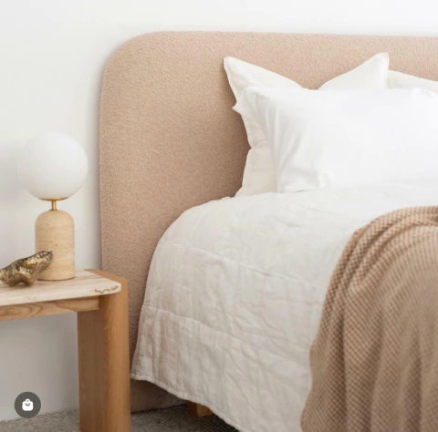 SALE✨CURVO LISO Boucle Beige - comprar online