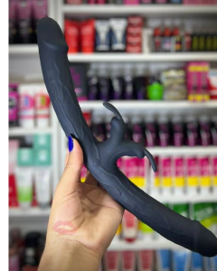 VIBRADOR DUAS PONTAS COM ESTIMULADOR CLITORIANO CENTRAL COM 9 MODOS DE VIBRAÇÕES VIA APP RECARREGÁVEL na internet