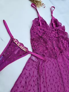 CAMISOLA TULE V + CALCINHA PERSONALIZADA - comprar online