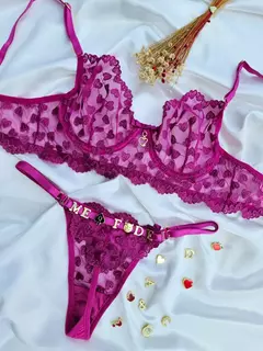CONJUNTO PERSONALIZÁVEL LULU TULE CORAÇÃO SEM BOJO ODALISCA (P) - comprar online