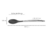 Colher de silicone e Aço Inox 33,5cm Oxford Cool Grey Cinza - jeffersomeletromoveis