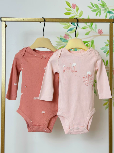 Conjunto de 2 Bodies Manga Longa Carter’s